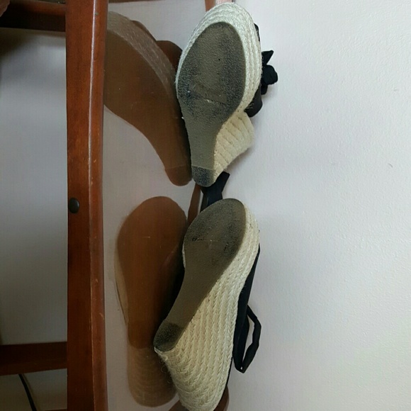 Refresh Black Suede Bow Tie Espadrilles - Picture 4 of 5